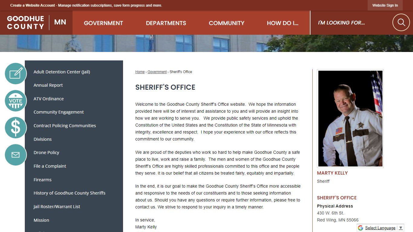 Sheriff's Office | Goodhue County, MN - Official Website